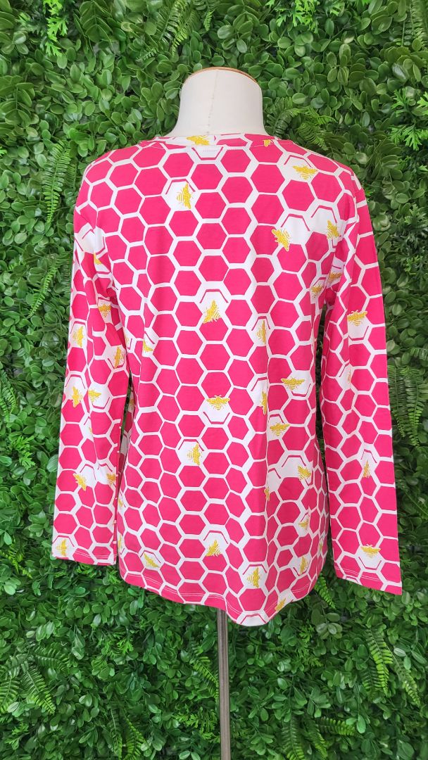 Goodnight Society Print Long Sleeve Top (12)