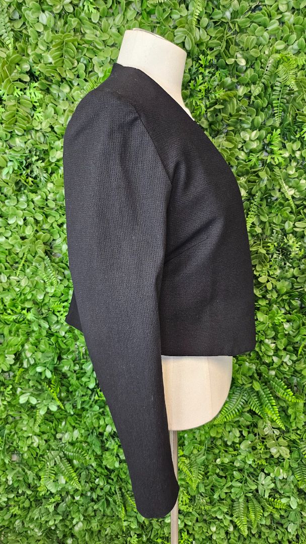 Dressed NZ Black Crop Blazer (12-14)