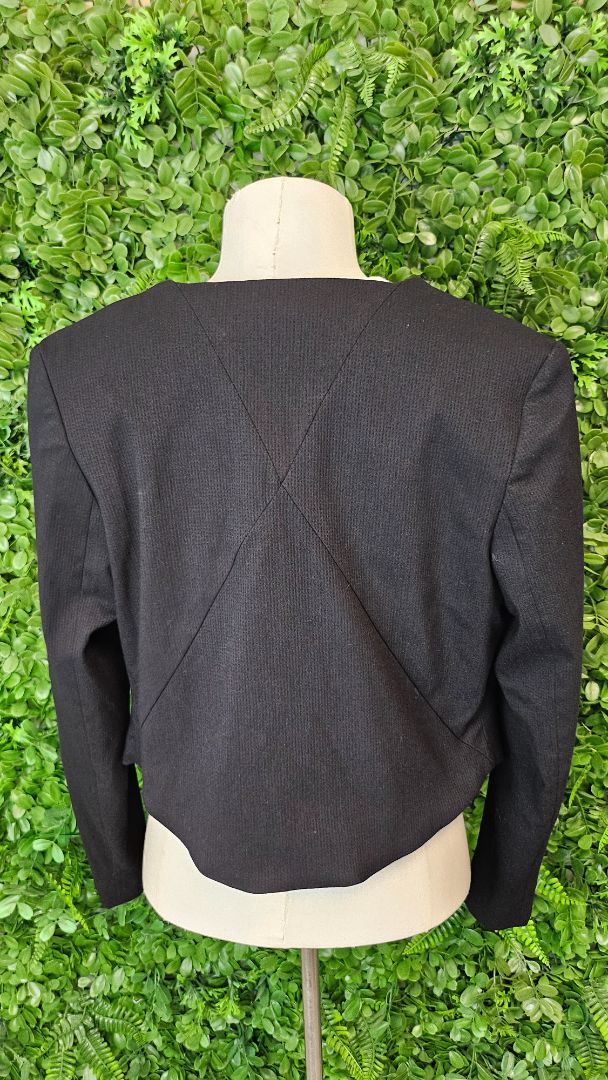 Dressed NZ Black Crop Blazer (12-14)