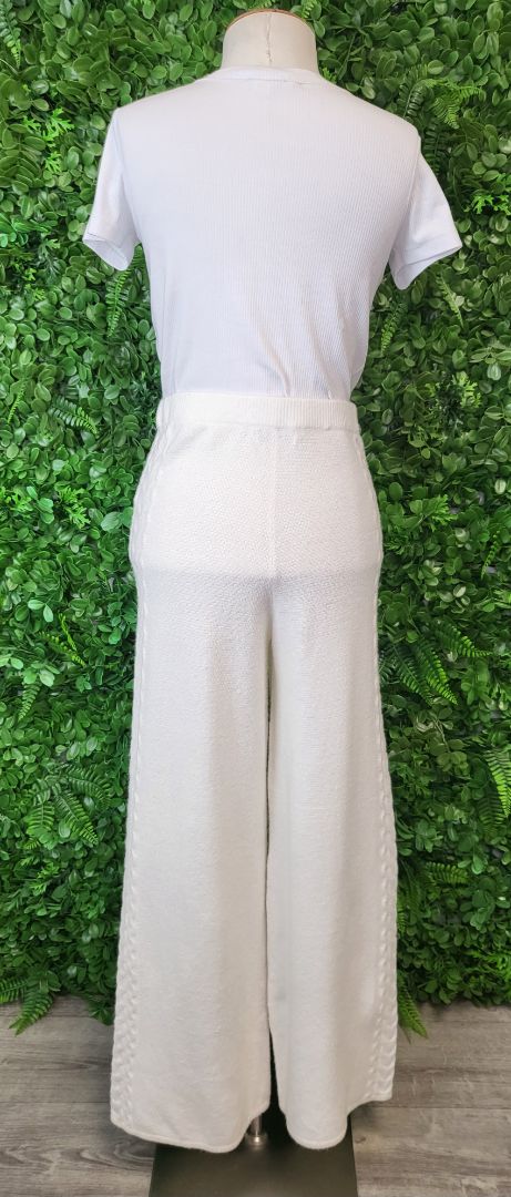 Guess Cream Knit Wide Leg Pant (10)
