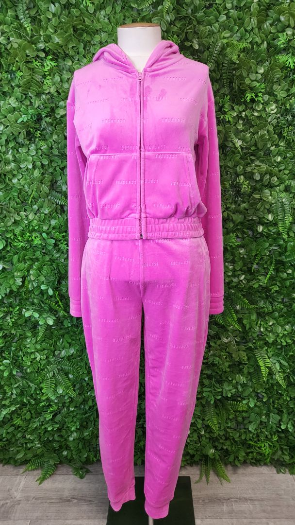 Everlast Pink Velour Trackpants (8)