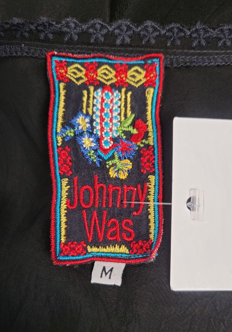 Johnny Was Ink Embroidered Top (12-4)