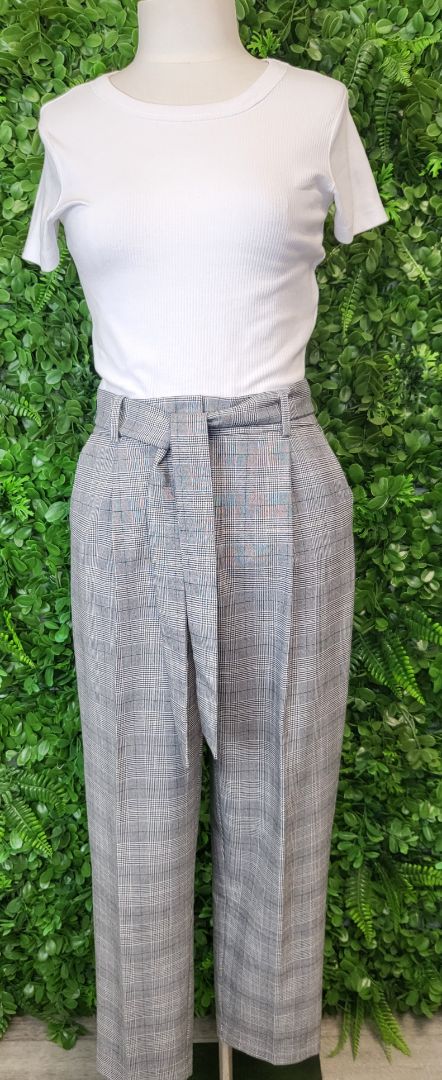 Forever New Check High Waist Pant (8P)