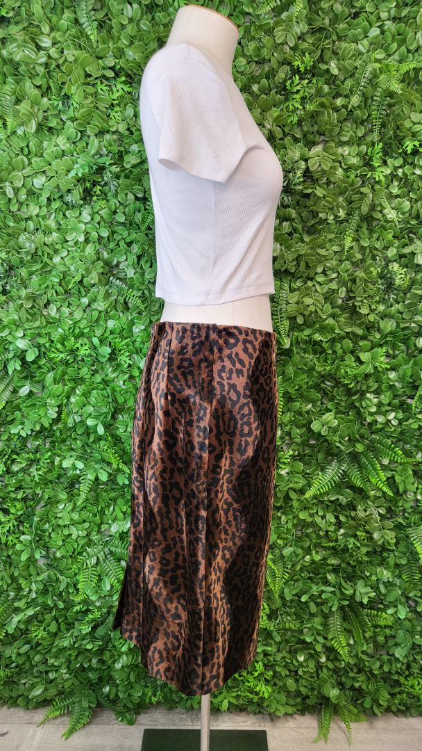 Jacqui.E Print Faux Fur Skirt (12)