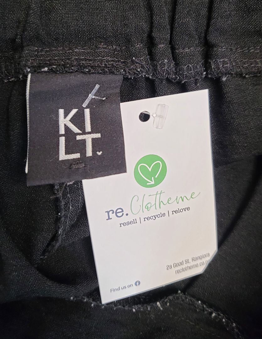 Kilt Black Tie Front Pants (10)