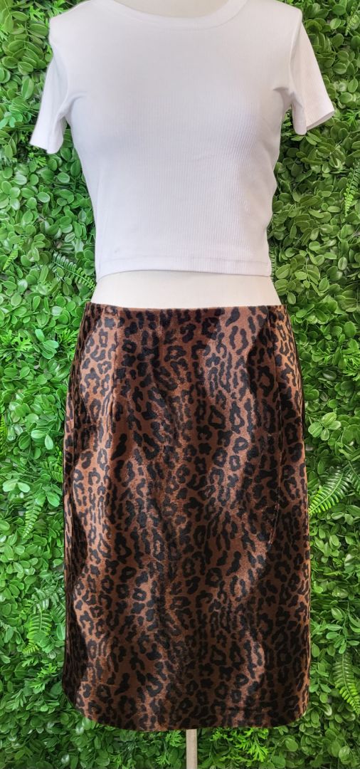 Jacqui.E Print Faux Fur Skirt (12)