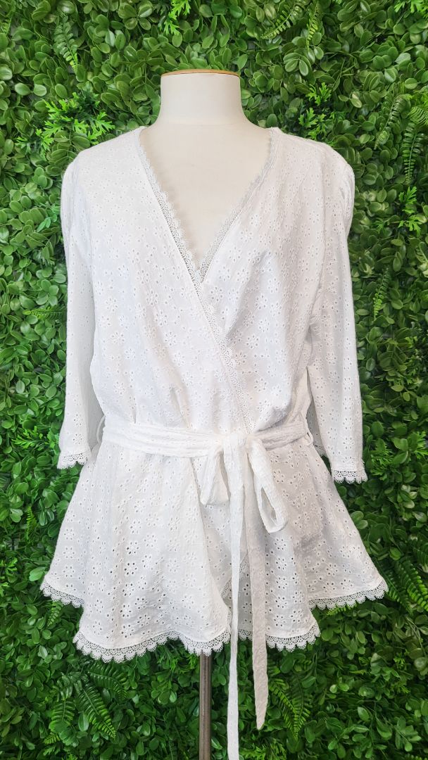 City Chic White Embroidery Wrap Top (18)
