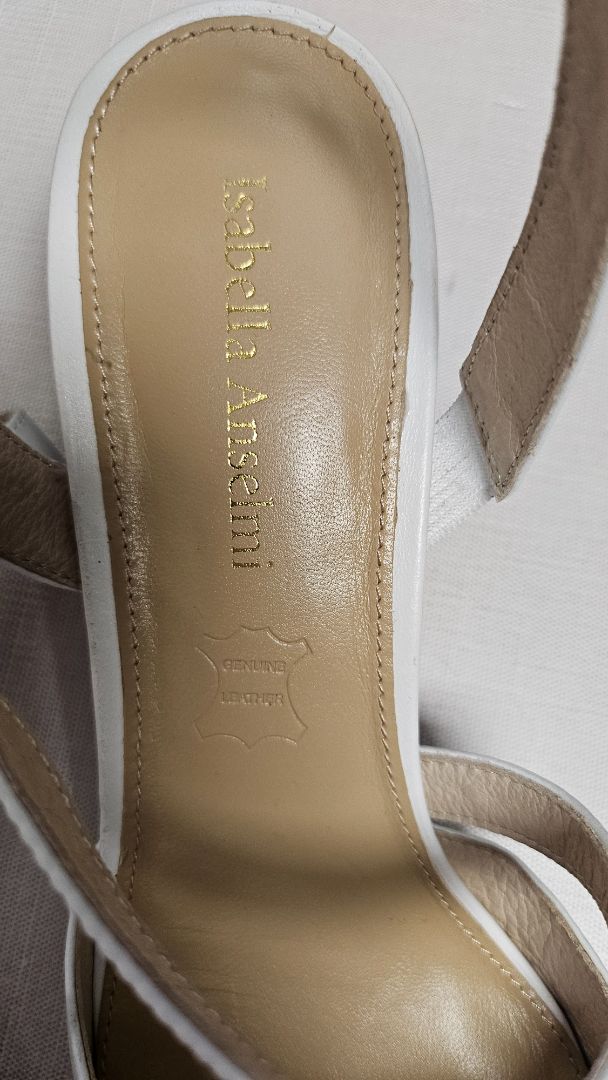 Isabella Anselmi Off White Strappy Heels (40)
