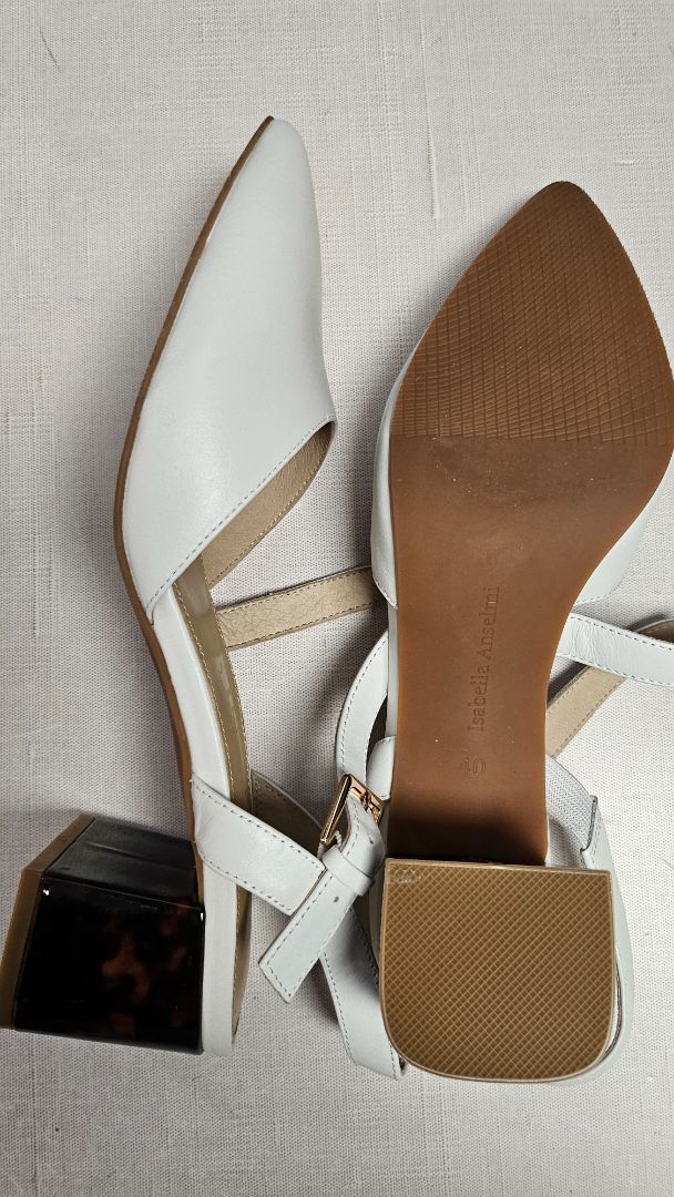 Isabella Anselmi Off White Strappy Heels (40)