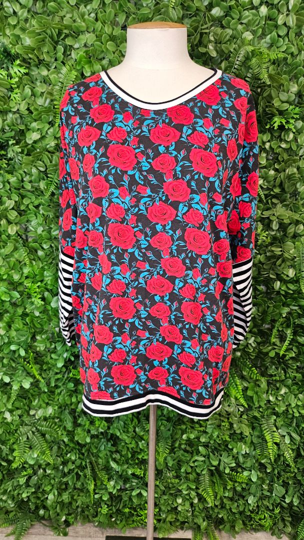 Braden Jane Floral/Stripe Long Sleeve (14)