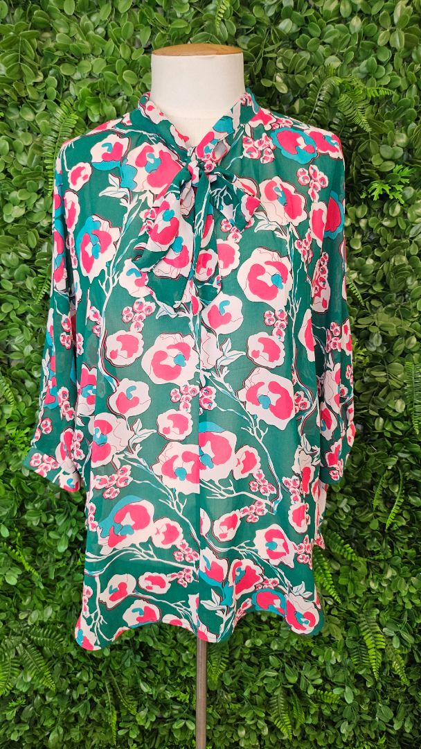 Norah Multi Tie Neck Top (8-10)