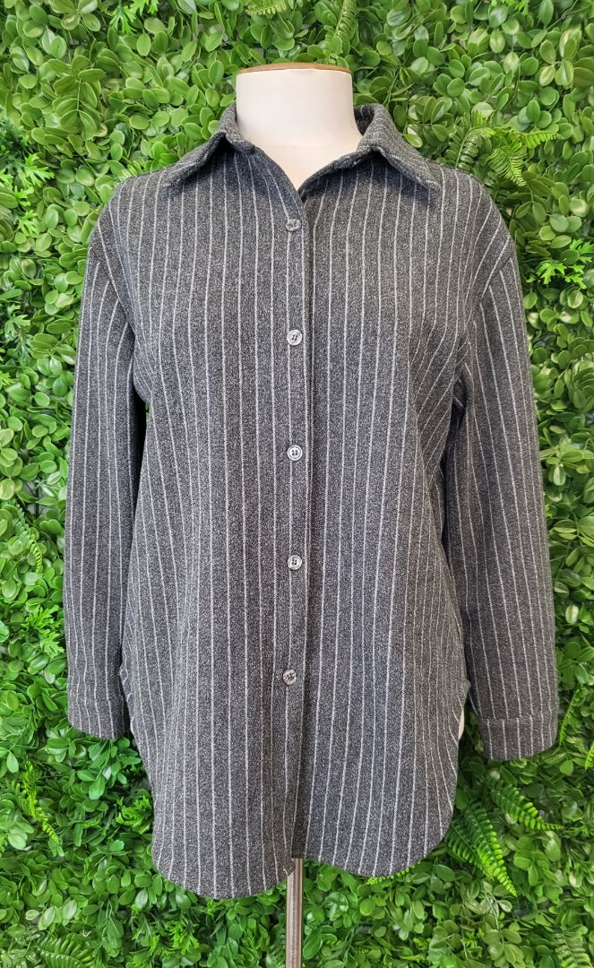 Guier Pinstripe Shacket (10)