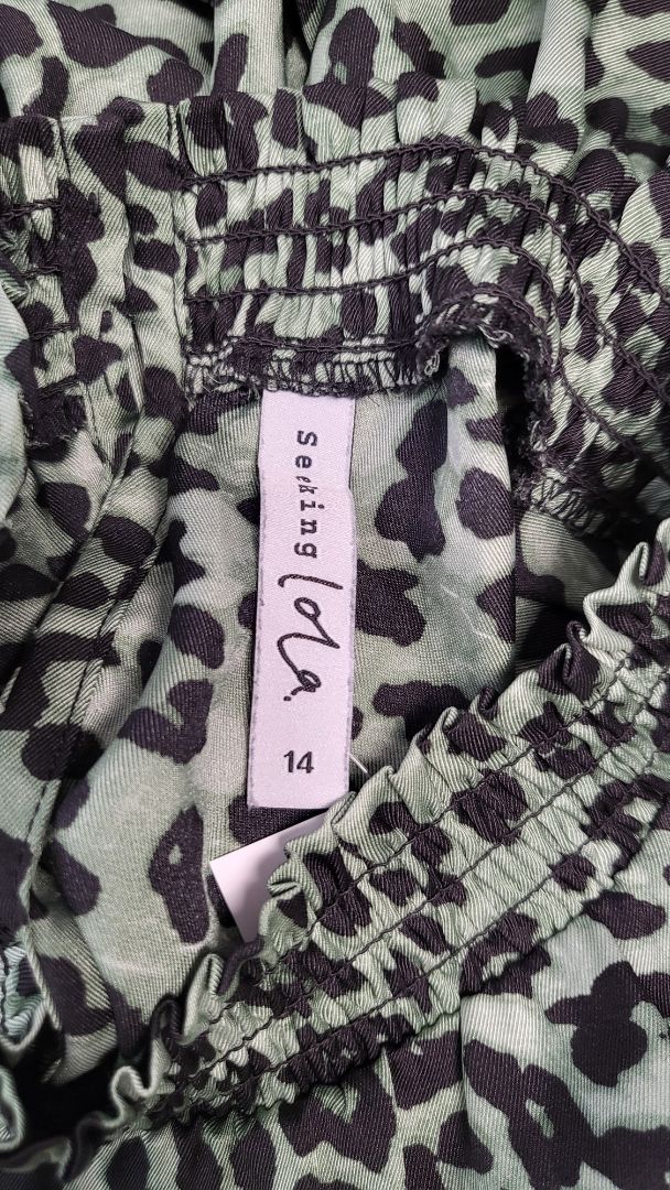 Seeking Lola Green Print Top (14)