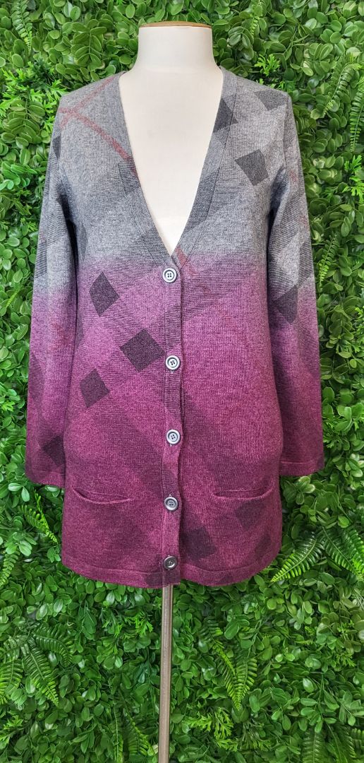 Bare Enon Pink/Grey Ombré Cardigan (8)