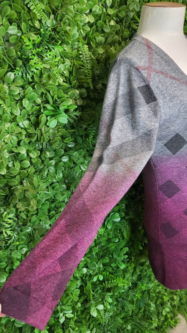 Bare Enon Pink/Grey Ombré Cardigan (8)