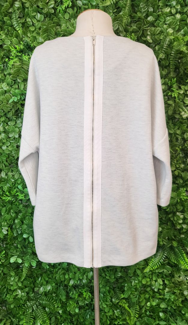 Preen Grey 3/4 Sleeve Top (14)