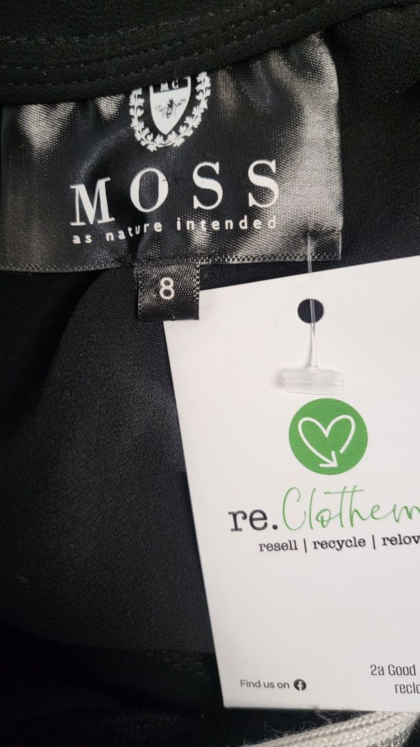 Moss Black Sheer Bomber (8-10)
