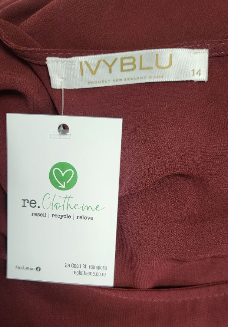 Ivyblu Wine Layered Shift Dress (14)