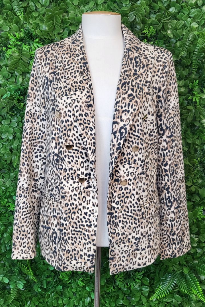 Rockmans Animal Print Blazer (10)