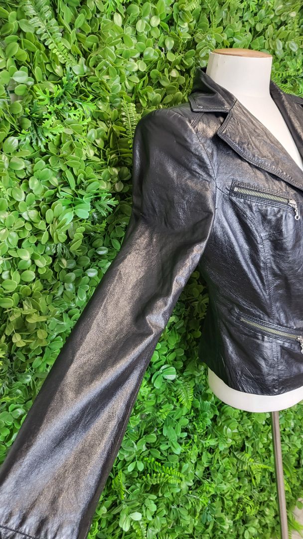 Harry Who Black Leather Biker Jacket (10)