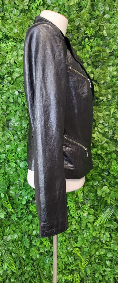 Harry Who Black Leather Biker Jacket (10)