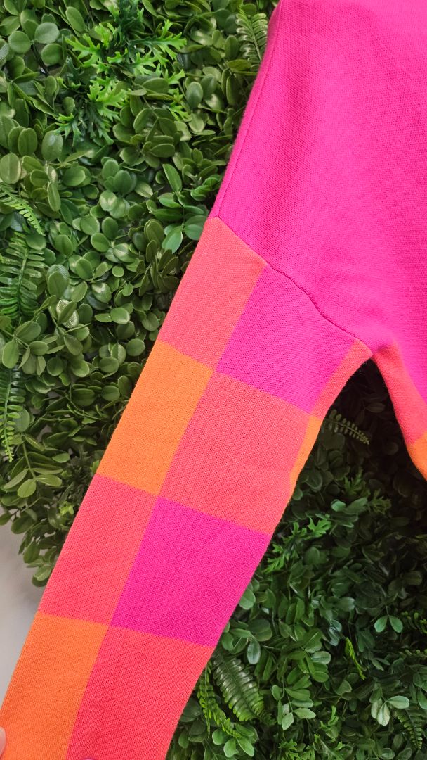 Haven Pink/Orange Longline Cardi Knit (OSFM)