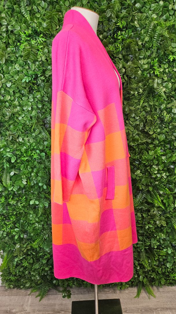 Haven Pink/Orange Longline Cardi Knit (OSFM)