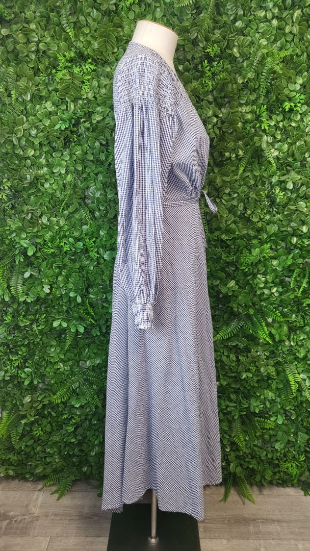 Kinney Gingham Wrap Maxi Dress (10)