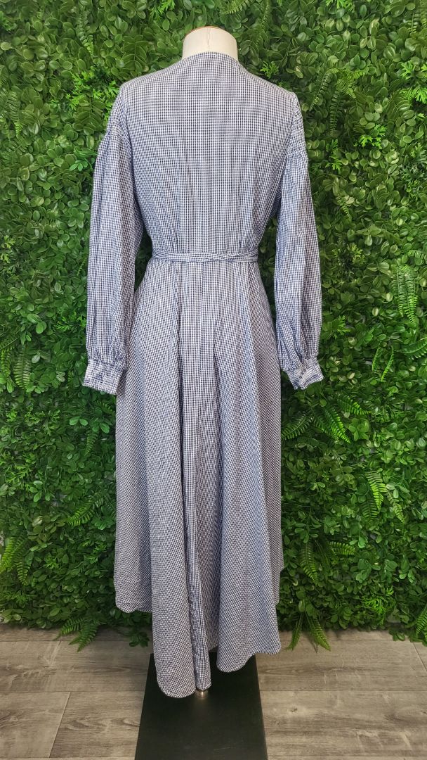 Kinney Gingham Wrap Maxi Dress (10)