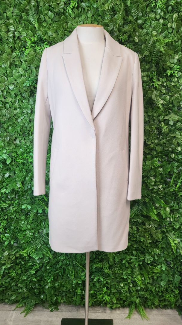Forever New Oatmeal Single Breasted Coat (10)