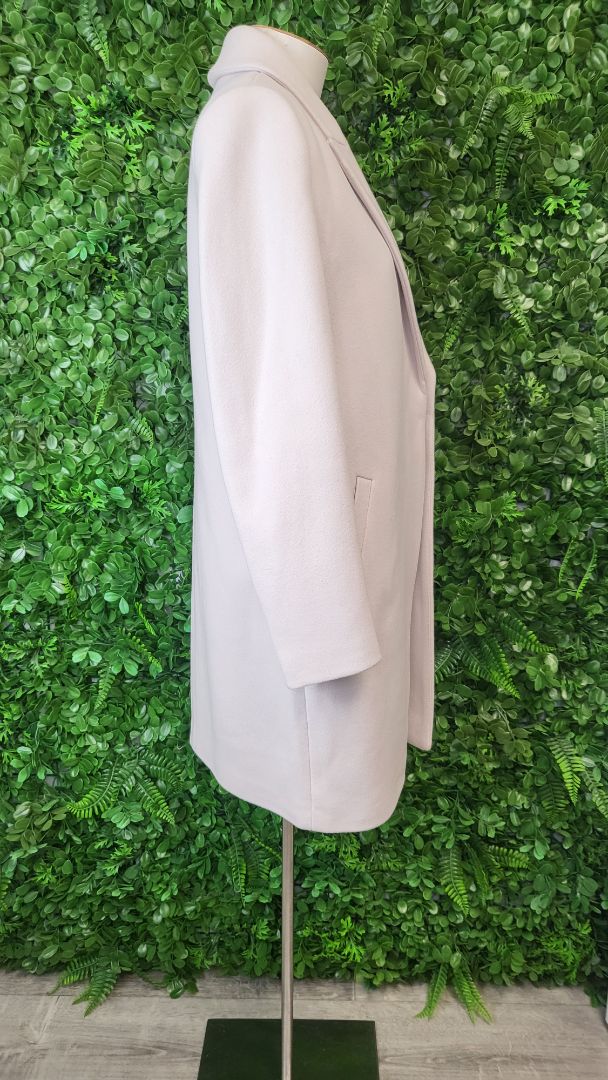 Forever New Oatmeal Single Breasted Coat (10)
