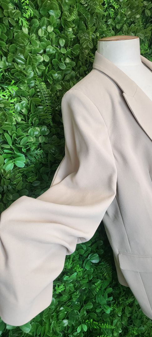 M&S Taupe Open Blazer (14)