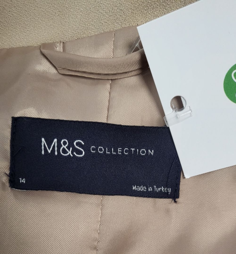 M&S Taupe Open Blazer (14)