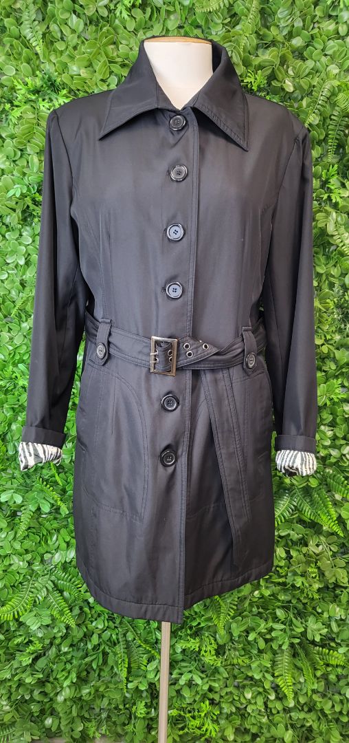 Lily Palmer Black Trench Coat (12-14)