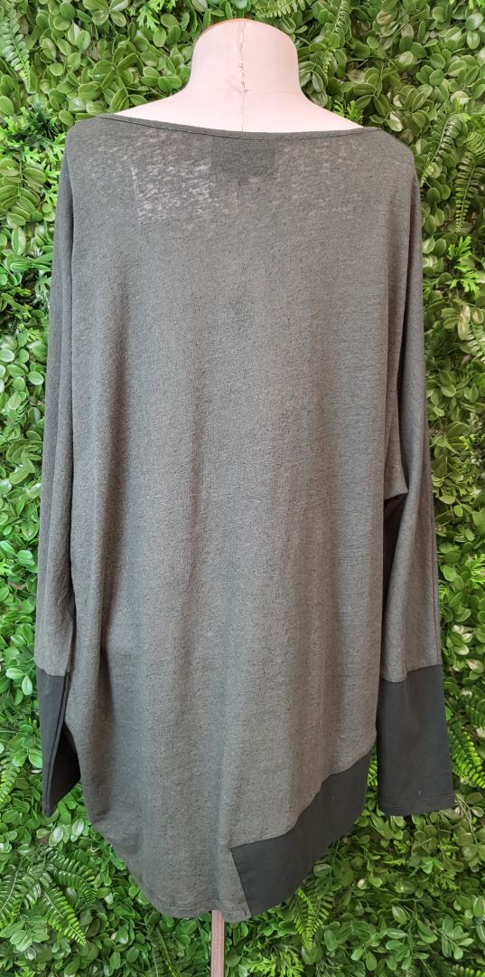 Moss Olive Drape Top BNWT (10)