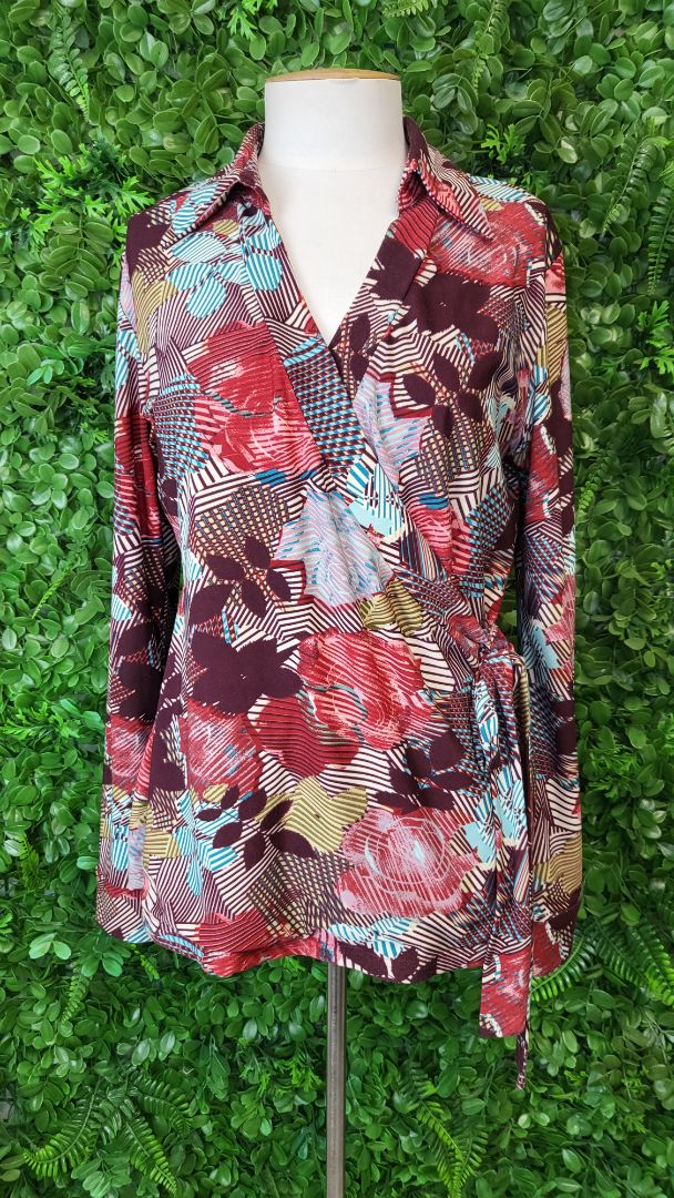 Mei Mei Print Wrap Top (14)