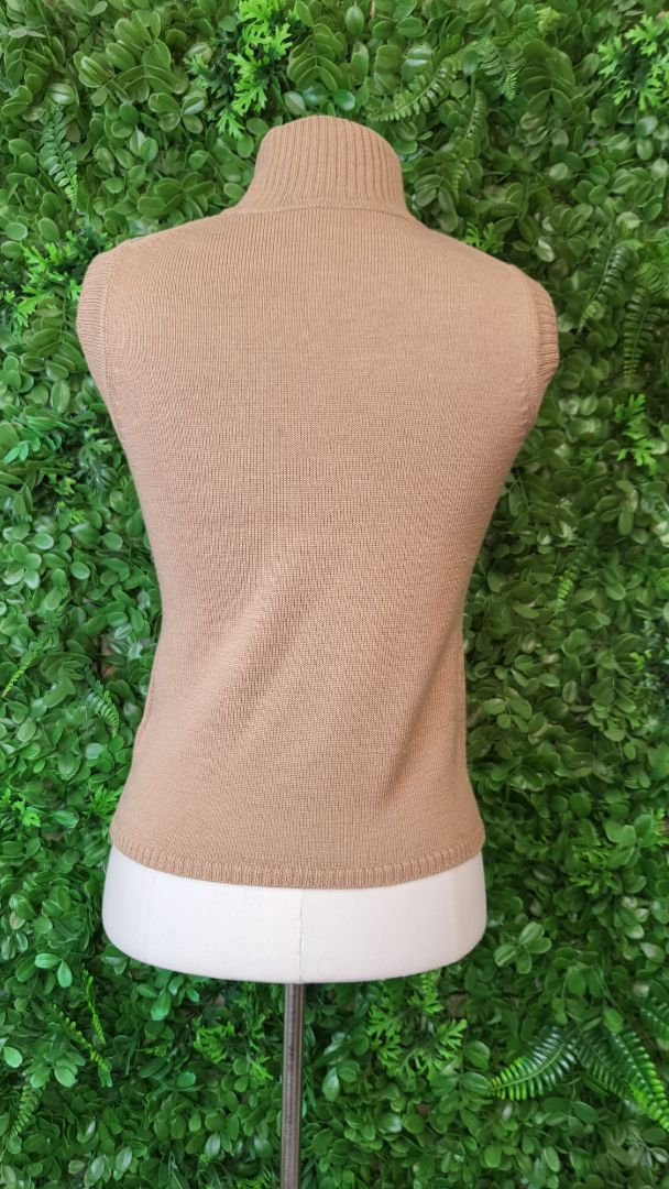 Fa;ge Tan Wool Knit Vest (8)