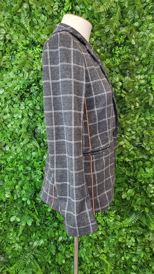 Banana Republic Grey Check Blazer (8)