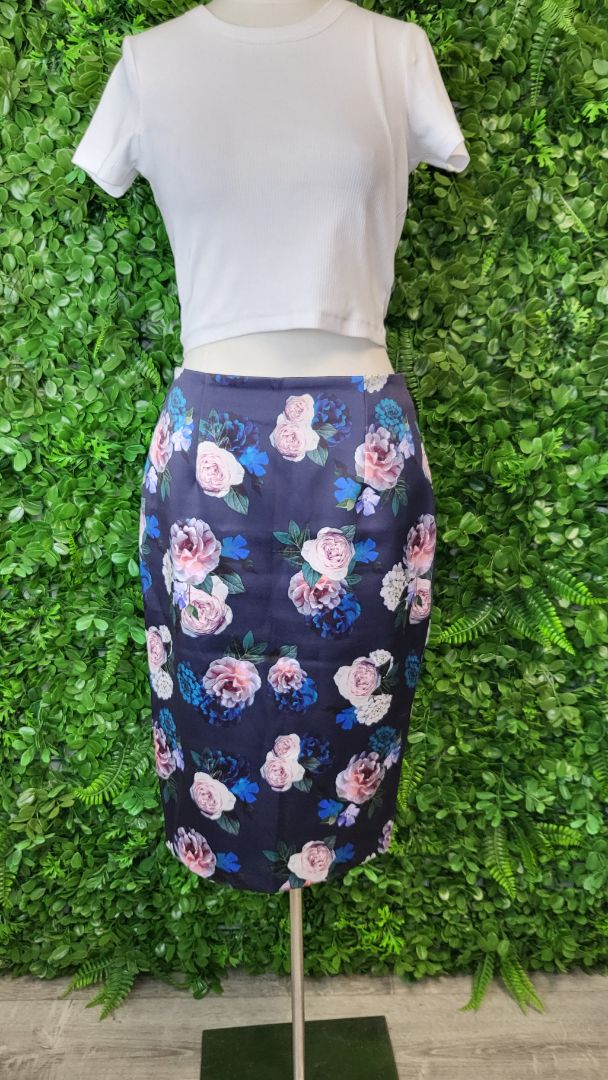 Forever New Floral Pencil Skirt (10)