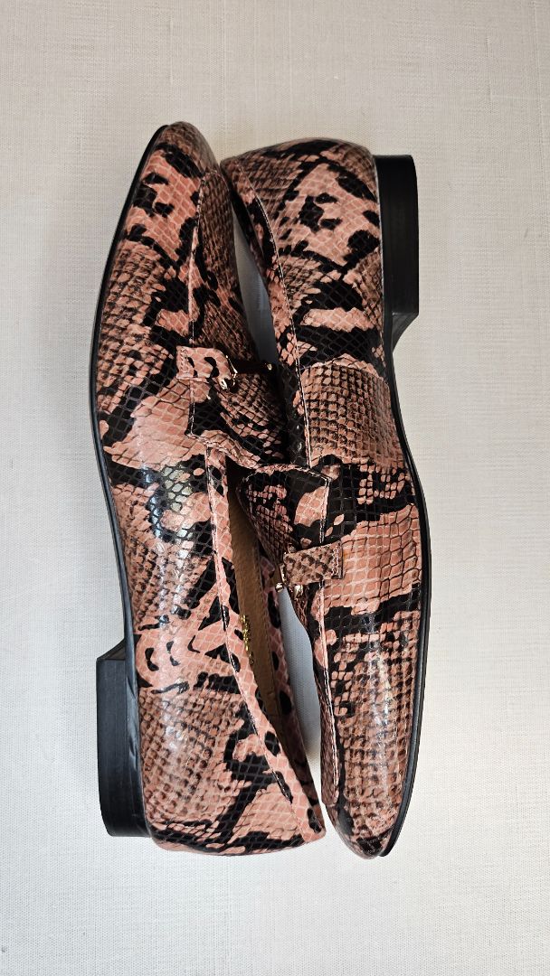 Topend Pink Animal Print Loafer (40)
