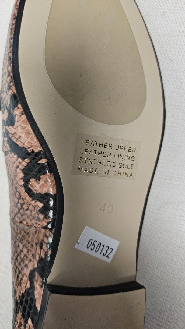 Topend Pink Animal Print Loafer (40)