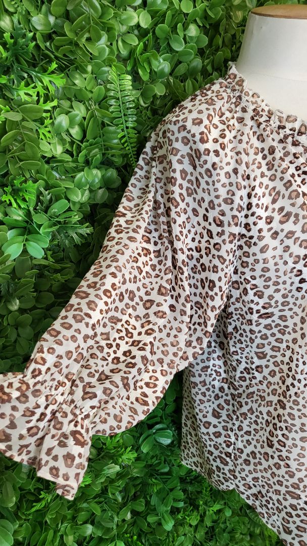 Leila+ Luca Animal Print 3/4 Sleeve Top (14)