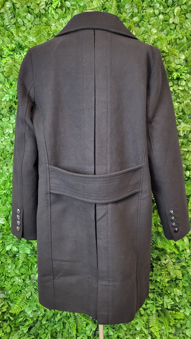 Forever New Black Dress Coat (12)