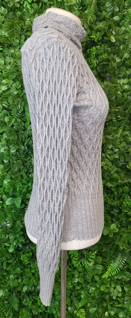 Unknown Grey Roll Neck Knit (10)