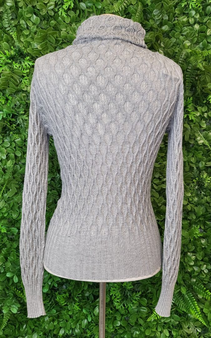 Unknown Grey Roll Neck Knit (10)