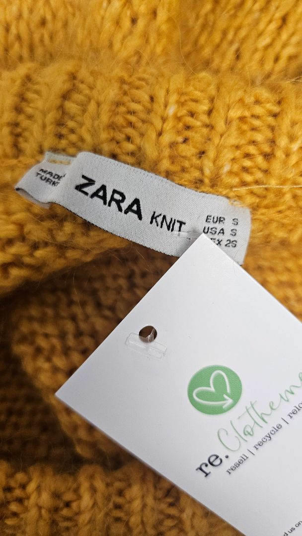Zara Mustard Chunky Knit (12-14)