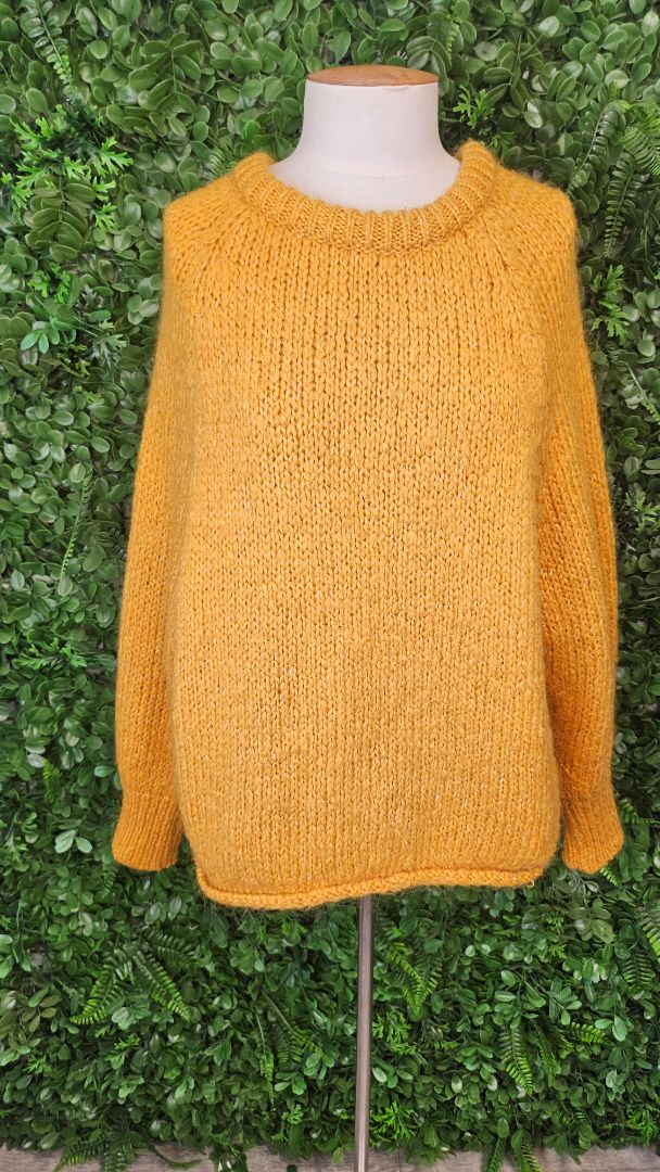 Zara Mustard Chunky Knit (12-14)