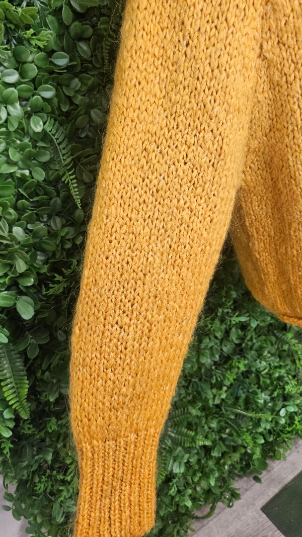 Zara Mustard Chunky Knit (12-14)
