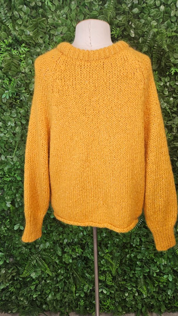 Zara Mustard Chunky Knit (12-14)