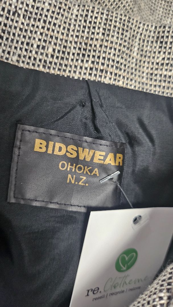 Bidwear Neutral Linen Textured Blazer (18)
